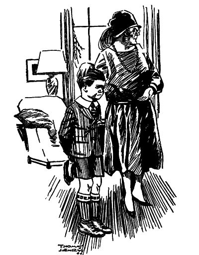 Elder lady standing with William as Algeron