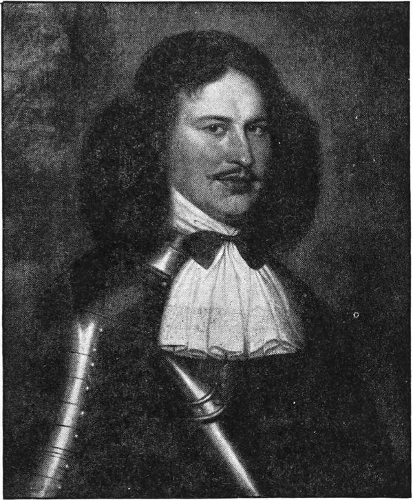Long-haired gentleman in aristocratic dress with armour