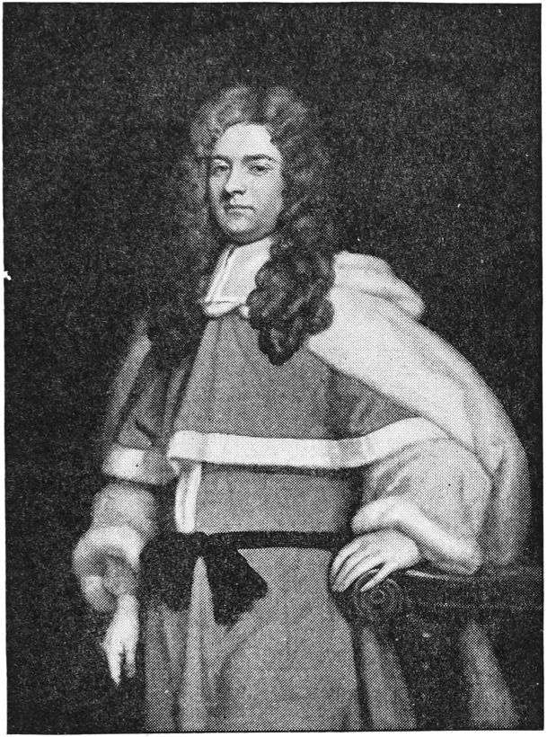 Wigged gentleman in ceremonial robes.