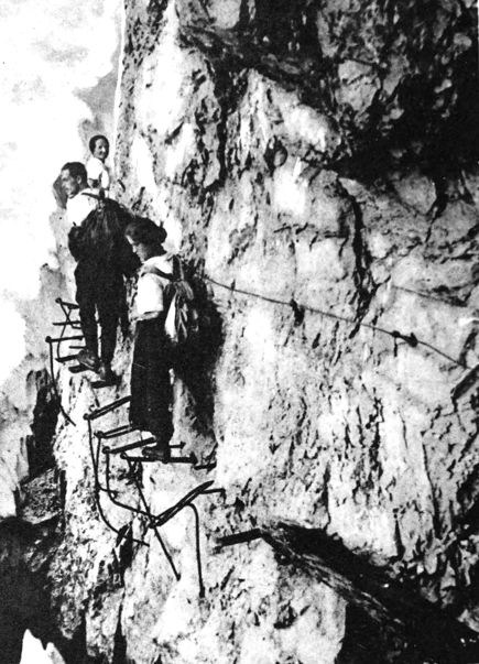 photo of mountain climbers