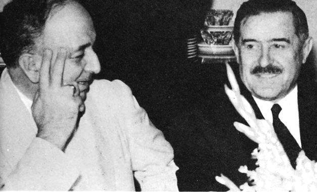 two gentlemen chatting