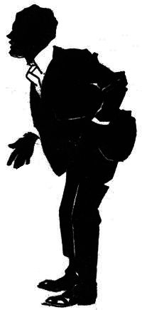 sideview of man in suit leaning over with hand in pocket