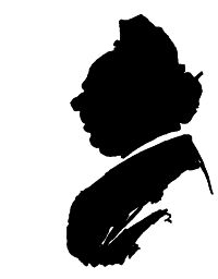 side profile of old woman with a square nose and a double chin