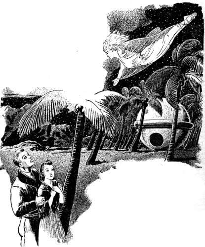 she floated in a sailing arc