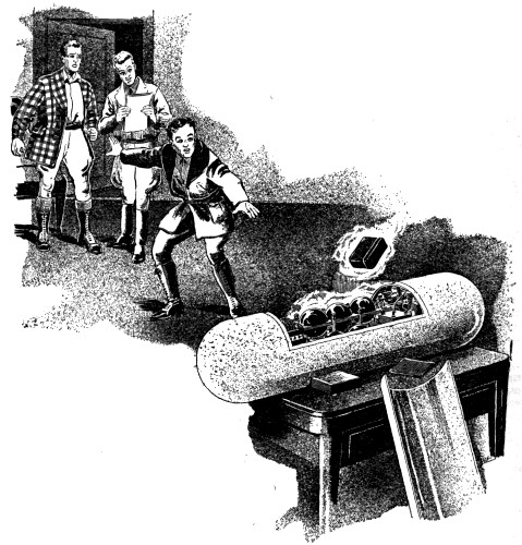 one of the metal boxes was coming out