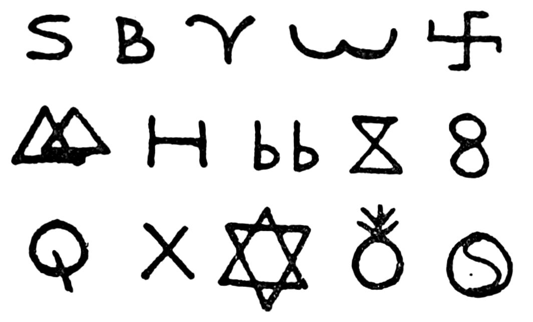 carved symbols