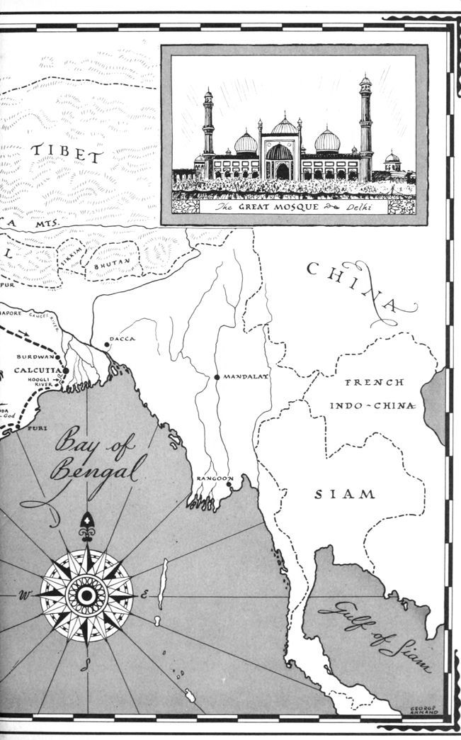 Right half of map of India