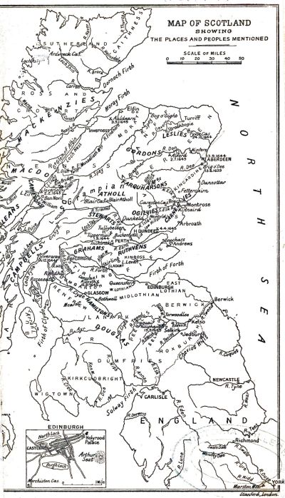 map of Scotland