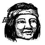 face of Indian boy with headscarf