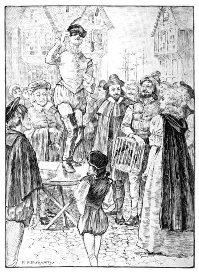 girl standing in crowd watching masked man dance on tabletop