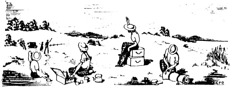 Packing up camp