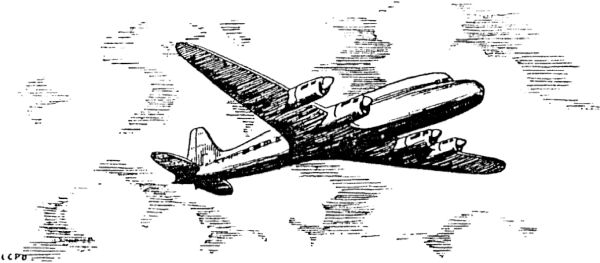Plane in flight