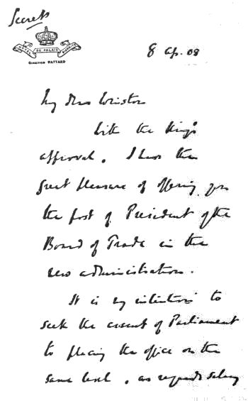 handwritten letter