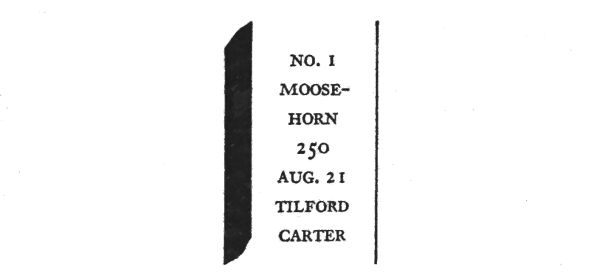wood stake inscription