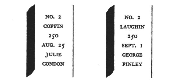 2 stakes inscribed