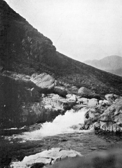 stream between hills