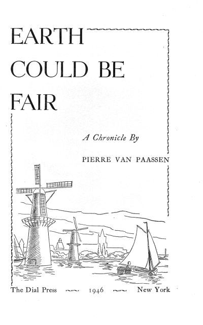 title page Earth Could Be Fair with windmills and boats