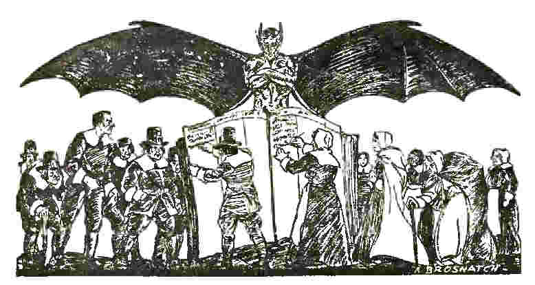 People write words in book of demons