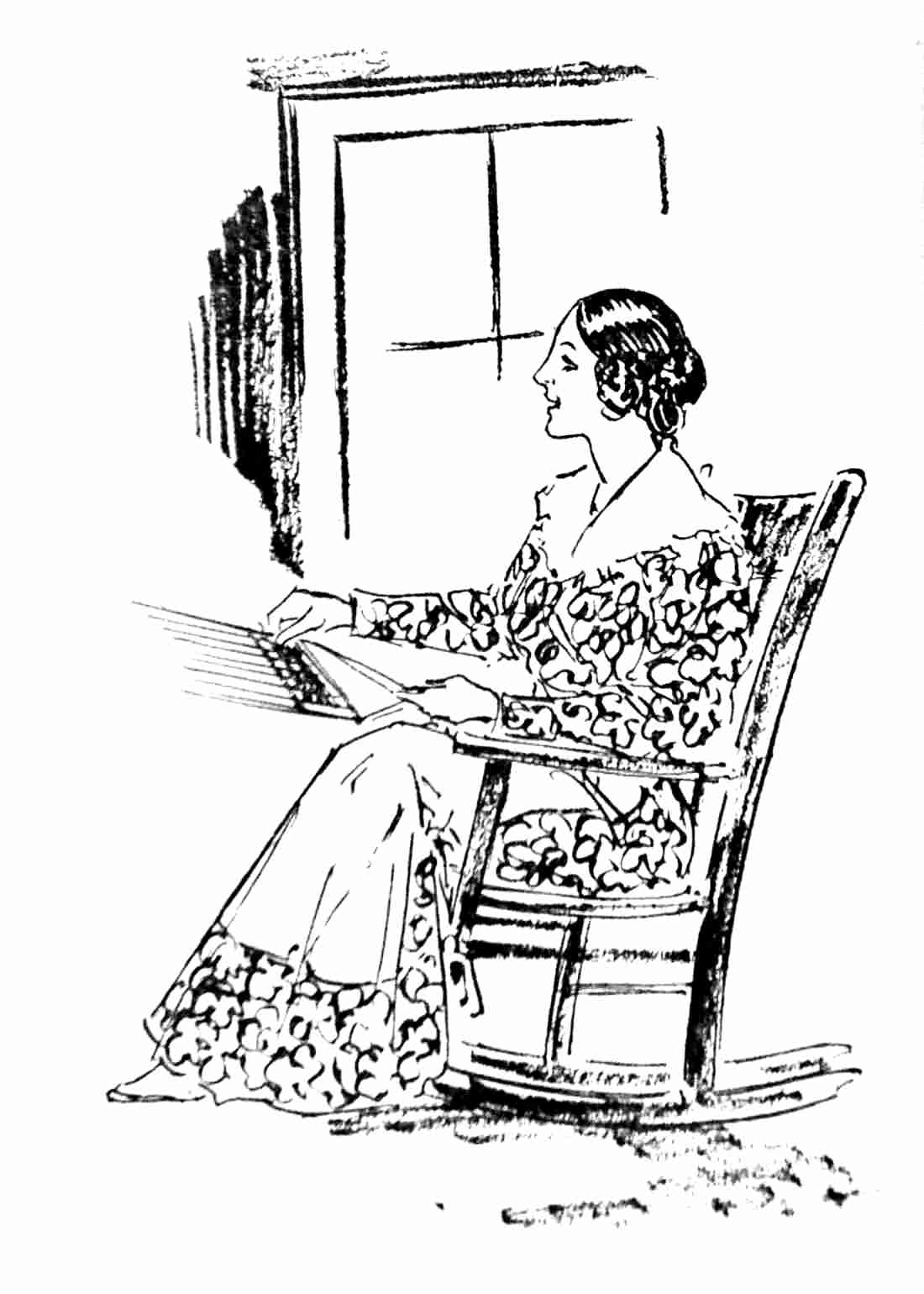 Women works at loom