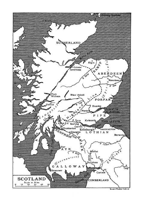 Map of Scotland