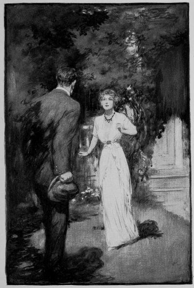 Varge in business suit meets Janet in moonlight