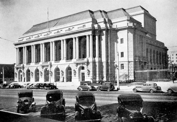 view of SF Opera House from across the street