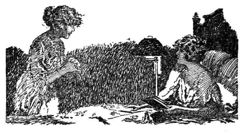 Two women talk