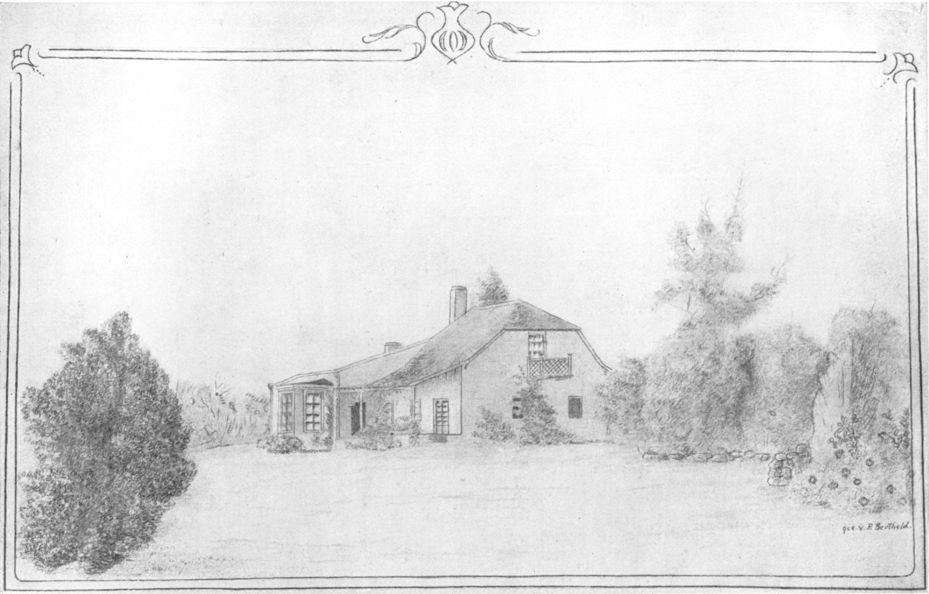 pencil sketch of house