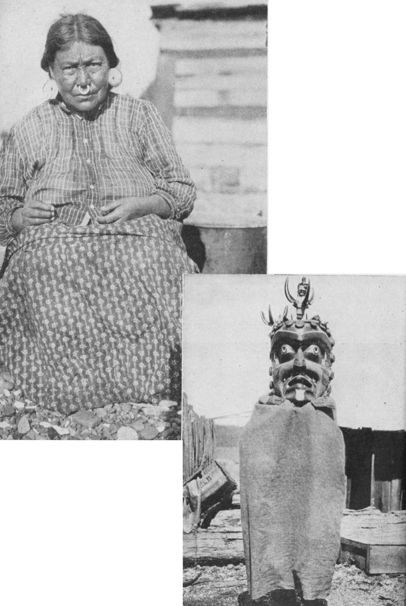 Upper left photo shows a woman demonstrating traditional jewelry placement. Lower right photo of ceremonial clothing.