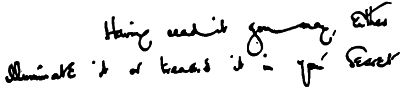 cursive writing sample